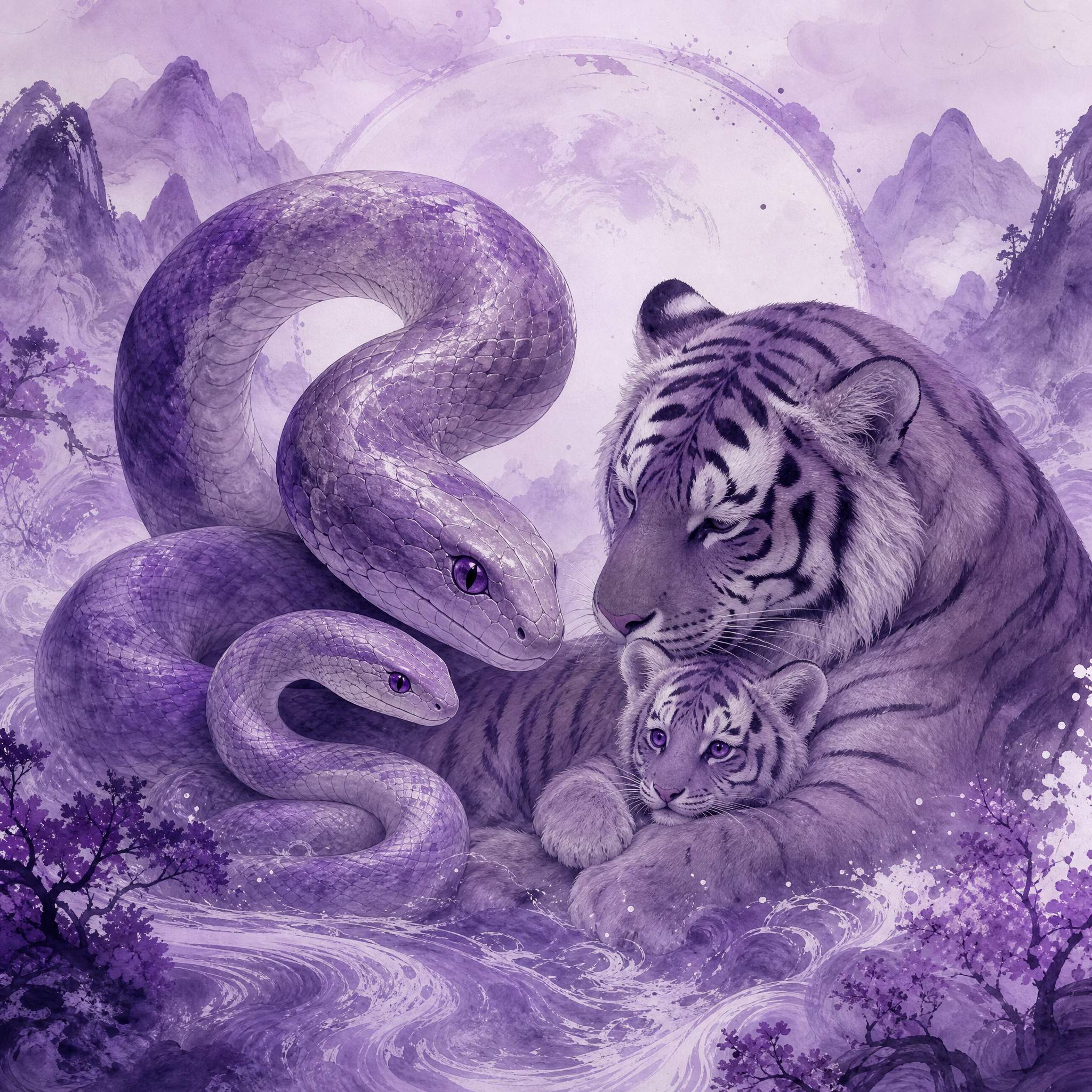 属蛇父母与属虎宝宝